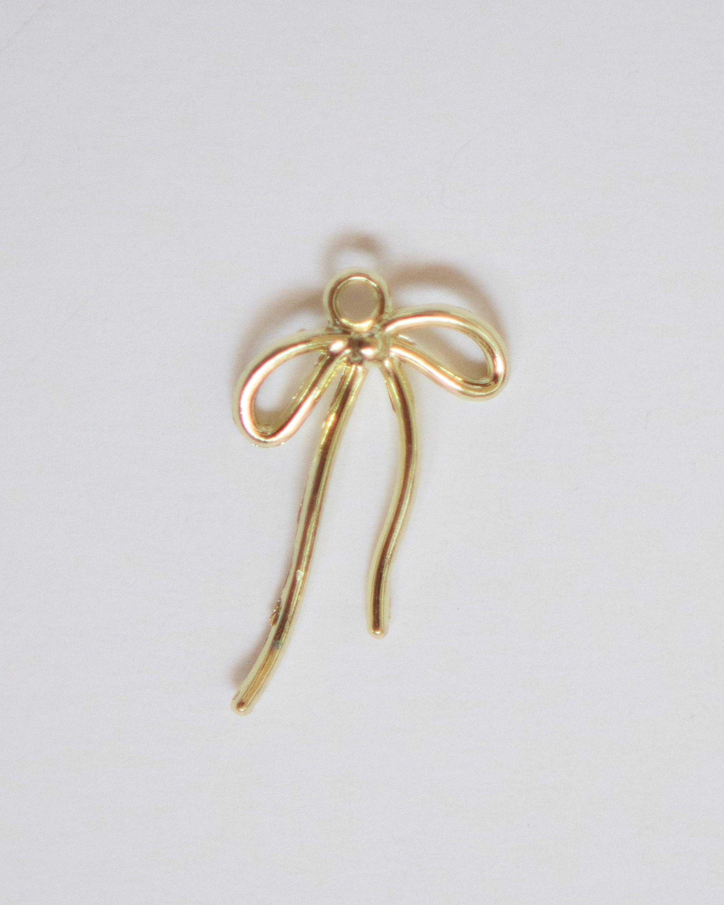 Gold Bow Charm
