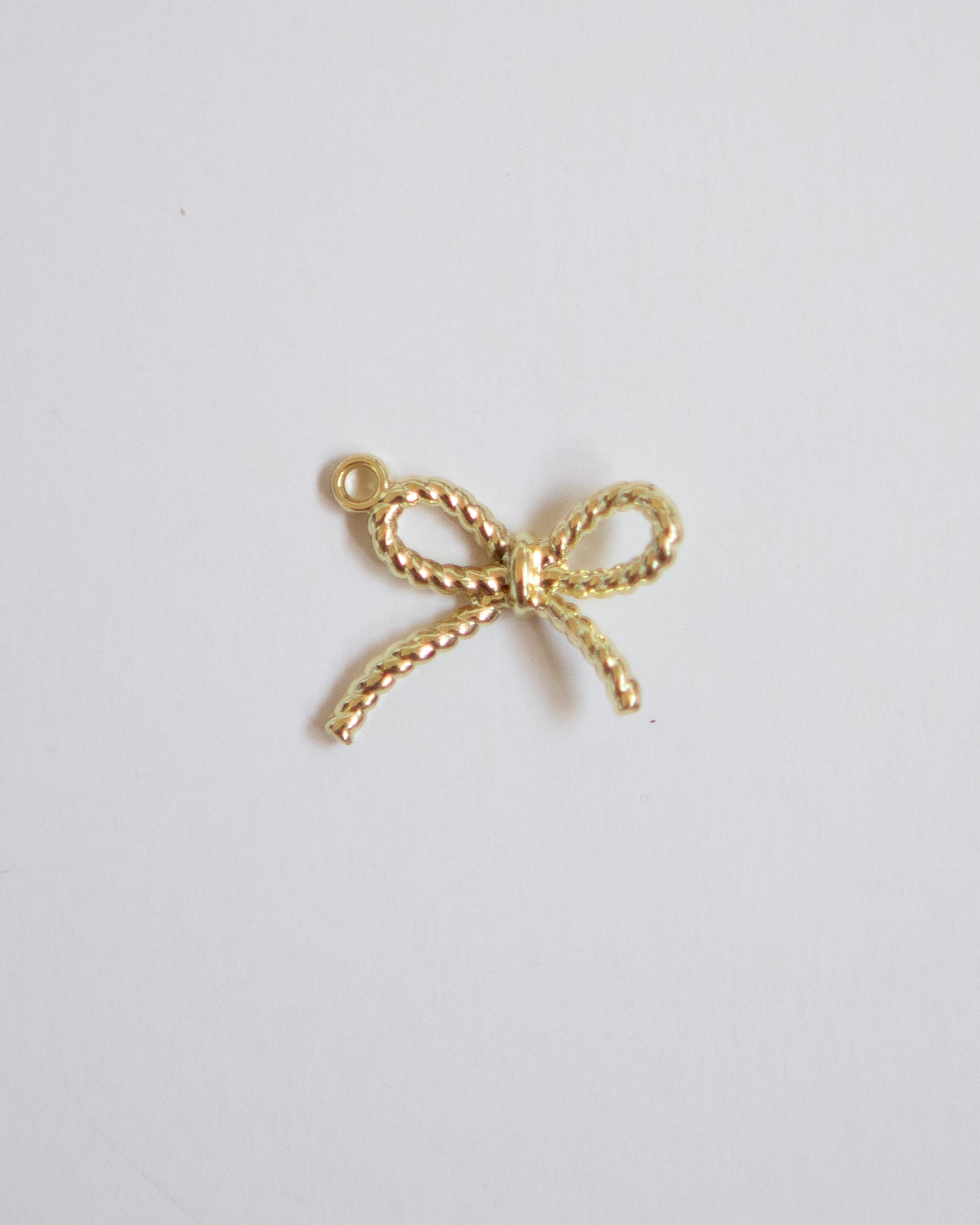 Gold Bow Charm